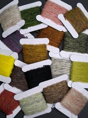 Jamieson’s Wool Killer Bug Yarn – 3yds – Choose from 20 colors! – Fly Tying