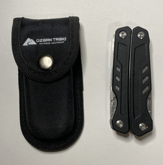 Ozark Trail 17-In-1 Multi Tool Pliers,Wire Cutter,Saw, Knife W/Sheath in Black