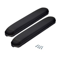 14″ Padded Black Nylon Armrests for Wheelchair or Power Chair Parts (Set of 2)