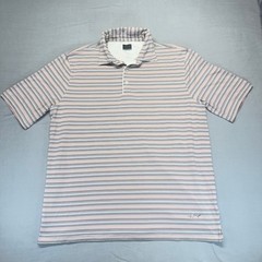 Greg Norman Golf Polo Men XL Multicolor Striped ML75 Short Sleeve Performance