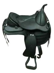 Synthetic Western Style Treeless Horse Tack Saddle sizes 14″ to 18″.
