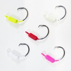 1/8 oz. YELLOWTAIL WEIGHTED CIRCLE HOOK JIGS 5/0 Mustad Hook (25 Pack)