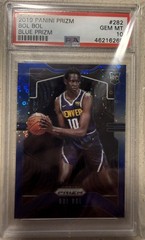 2019 Panini Prizm #282 BOL BOL Rookie FAST BREAK BLUE PRIZM /175 PSA 10 GEM MINT