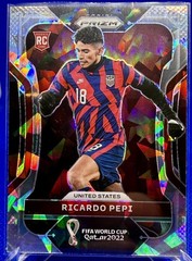2022 Prizm World Cup Qatar RICARDO PEPI Blue PRIZM 125/299 Rookie RC USA