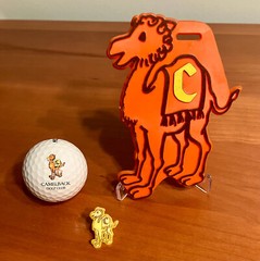 Camelback Golf Club (Arizona) Vintage Bag Tag Ball Mark Logo Golf Ball Lot