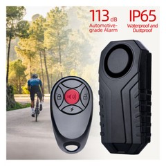 Anti-Theft Bike Alarm, 113 dB, Wireless, Vibration Motion Detector, Security