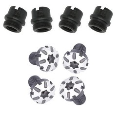 1911 two tone STAR stainless Grip screws and bushings – will fit standard 1911