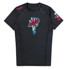 Albino and Preto Till Death Rash Guard SS Short Sleeve BJJ Jiu-Jitsu Top