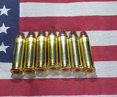 357 MAGNUM SNAP CAPS SET OF 7, BRASS AND FMJ, 147GR. WEIGHTED!!!