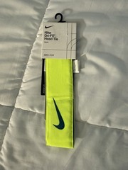 Nike Dri Fit Elite Tennis PE Headband Volt Green Swoosh Rafael Nadal OSFM