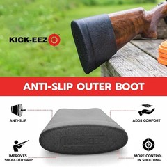 KICK-EEZ USA Slip-On Recoil Pad Shotgun 94% Shock Reduction No Drill Large Size