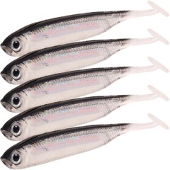10Pcs Soft Plastic Swimbait Lifelike Fishing Lures Minnow Bass Bait Paddle Tail