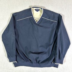 Callaway Golf Windbreaker Men’s Large Navy Blue V-Neck Pullover Jacket Outdoor
