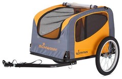 Schwinn Rascal Bike Dog Trailer, Carrier for Small and Large Pets, Easy Foldi…