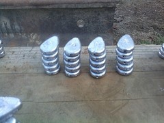 5 oz NO ROLL SINKERS RIVER Mississippi Catfish Blue Ohio Flathead BIG