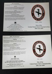 Bethpage BLACK Scorecard 2002 & 2009 SHIPS FREE with the Buy It Now! (2 Cards)