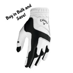 1 NEW Callaway Opti-Fit Golf Glove One Size Fits Most OSFM White / Black – RH