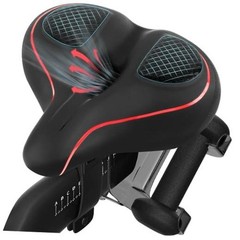 Oversized Bike Seat Compatible with Peloton Bike/Bike+, Extra Wide A-Red