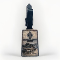 Kierland Golf Club Scottsdale AZ Metal Bag Tag Vintage Golf Luggage Tag