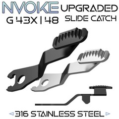 316 STAINLESS | GLOCK 43X 48 ▽ SLIDE RELEASE ◬ LIFETIME WARRANTY ▽