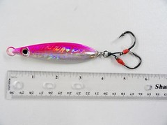 1-10 pcs Flat Fall Keel Pink Glow Jigs 80g 100g 120g 160g 200g 250g