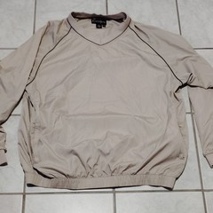 FootJoy Golf Men’s XXL Pullover Windbreaker Jacket Beige Lightweight