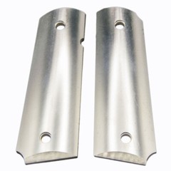 RAW Aluminum Full Size 1911 Grips: COLT, Kimber, RIA – Engravers Special – Ambi