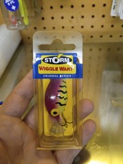 Vintage Pre Rapala Storm Wiggle Wart Purple Tiger Crankbait Fishing Lure Nos