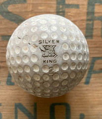 Vintage Silver King Golf Ball Early 1930s Rubber Core Crown Logo Cadwell Geer