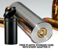 12GA to 9MM Luger Shotgun Adapter – SMOOTH BORE-Stainless – Free Case & Shipping