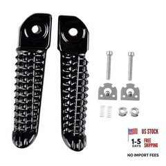 Motorcycle Rear Foot Pegs Footrests for Yamaha YZF R1 2002-2014 Black#Rear#1