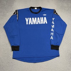 Reign VMX Yamaha Racing Jersey Mens Size Large Blue White Elbow Padding Snow