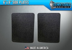 AR500 Level 3 III Body Armor Plates Pair – Curved 6×8 Side Plates