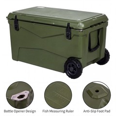 Extra Thick Insulation Camping Cooler 45/70/75/110qt Keeps Ice Up to 7Days Beach