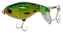 Whopper Plopper 75 mm style 17g Topwater Popper Fishing Lure – Frog color