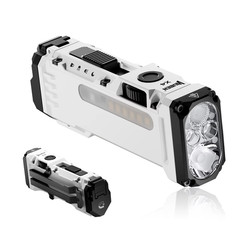 WUBEN X4 EDC Flat Flashlight with RGB Light, 1500 Lumens Mini Flashlight