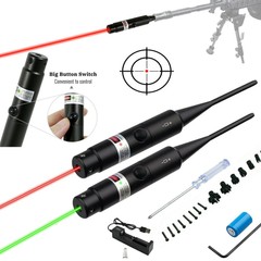 Green/Red Laser Bore Sight kit .22 to .50 Caliber BoreSighter for Rifles Handgun