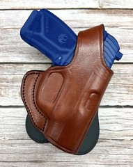 For RUGER LC9 EC9S MAX-9, Right Hand Leather Thumb Break Rotating Paddle Holster