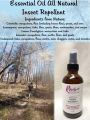 All Natural Essential Oil Spray Insect Repellent Mosquitoes & Ticks Family Safe!