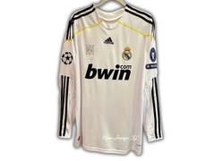 Cristiano Ronaldo #9 Real Madrid 2009-2010 Champions League Jersey Long Sleeve