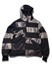Billabong Mens Ski Snowboard Jacket Small Black Grey Hooded Waterproof Coat