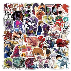 Mix 10/50PCs Neon Genesis Evangelion Anime Luggage Laptop Sticker-No Duplicate