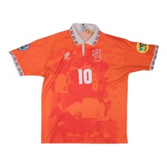 Netherlands (#10 BERGKAMP) BERGKAMP 10 Home Football Shirt 1996 XXL Vintage Rare