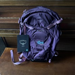 Osprey Sportlite 20L Hiking Backpack Daypack Aubergine Purple O/S *New other*