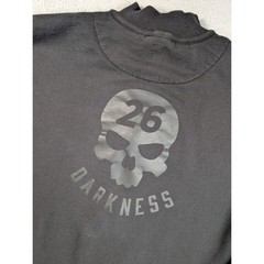 PXG Darkness 26 Full Zip Sweatshirt Mens Large Black Skull Graphic Mock Neck L