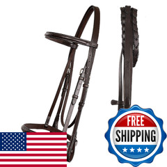Exionpro Exion English Snaffle Bridle For Horses – Leather