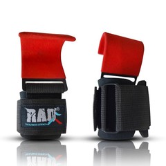 RAD Weight Lifting Hooks with Wrist Wraps Lifting Straps Powerlifting Support