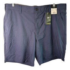 Lee Golf Series Size 46 Moisture Wicking 8”Inseam Peacoat Blue ,Odor Control New