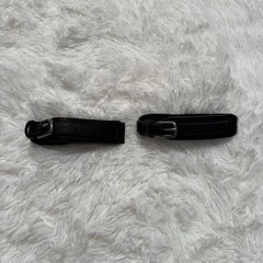 Child’s Black Leather English Horseback Riding Elastic Garter Straps