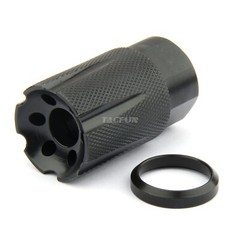 9mm Steel 1/2×28 TPI Compact Low Concussion Muzzle Brake Compensator For Glock